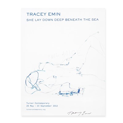 Lot 122 - Tracey Emin (British 1963-), 'She Lay Down Beneath The Sea', 2012
