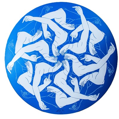 Lot 1 - Ai Weiwei (Chinese 1957-), 'Circle In Blue', 2024