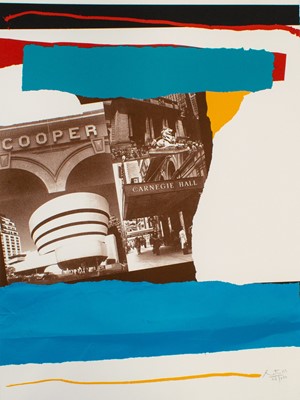 Lot 106 - Robert Motherwell (American 1915-1991), 'New York City Cultural Institutions, from the New York, New York portfolio', 1982