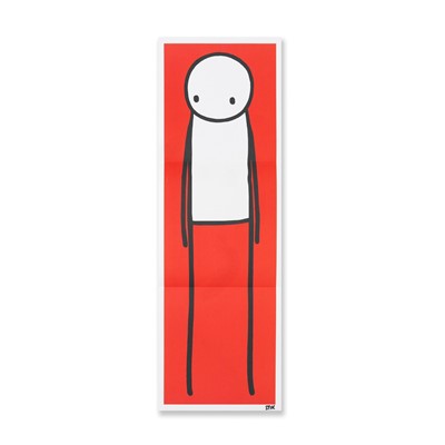 Lot 280 - Stik (British 1979-), 'Standing Figure (UK Big Issue Red), 2013