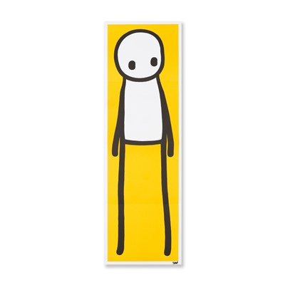 Lot 278 - Stik (British 1979-), ‘Standing Figure (Book) (Yellow)’, 2015