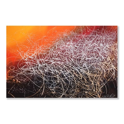 Lot 225-José Parlá (American 1973-), 'Seeing In Phosphene', 2023