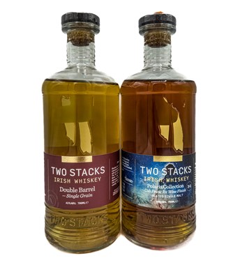 Lot 20 - 2 bottles Mixed Two Stacks Irish Whiskey