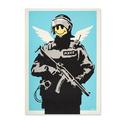 Lot 217 - Banksy (British 1974-), 'Flying Copper', 2003