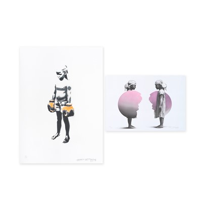 Lot 258 - Schoony (British 1974-), 'Boxer Girl and Double Shield', 2017/2020