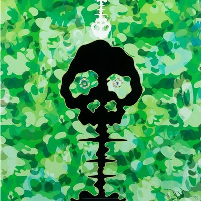 Lot 13 - Takashi Murakami (Japanese 1962-), 'TIME - Camouflage Moss Green', 2009