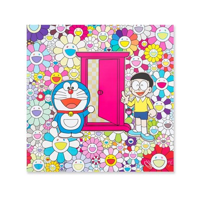 Lot 159 - Takashi Murakami (Japanese 1962-), 'Anywhere Door (Dokodemo Door) In The Field Of Flowers', 2018