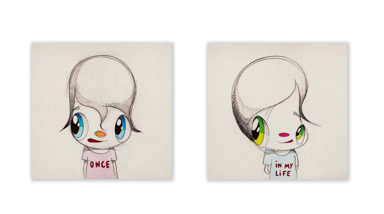 Lot 94 - Javier Calleja (Spanish 1971-), 'Once In My Life (Diptych)', 2023