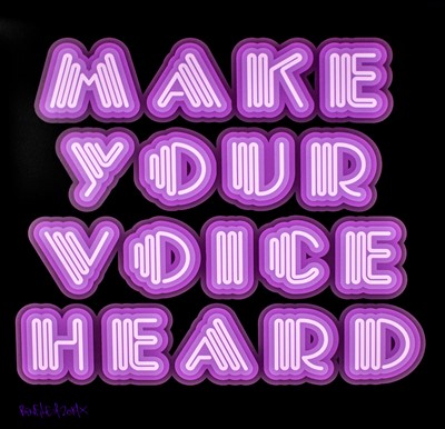 Lot 210 - Ben Eine (British 1970-), 'Make Your Voice Heard', 2019