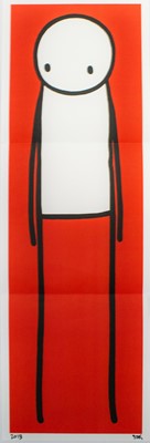 Lot 308 - Stik (British 1979-), 'Standing Figure (UK Big Issue Red), 2013