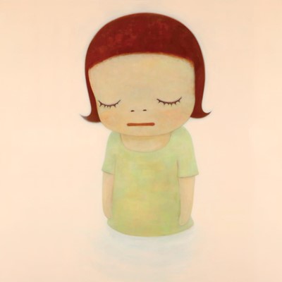 Lot 139 - Yoshitomo Nara (Japanese 1959-), 'In The Milky Lake/Thinking One scarf', 2025