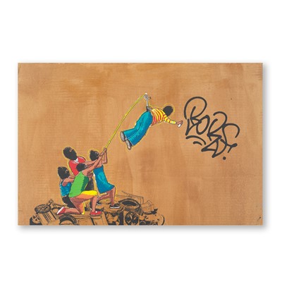 Lot 226 - Josh Tsombikos aka BORF (American 1967-), 'Not For Nothing (Cardboard)', 2007