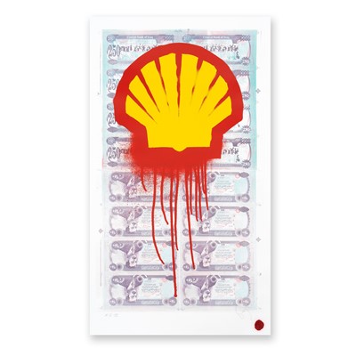 Lot 15 - Beejoir (British 1979-), 'Shell Blood For Oil', 2007