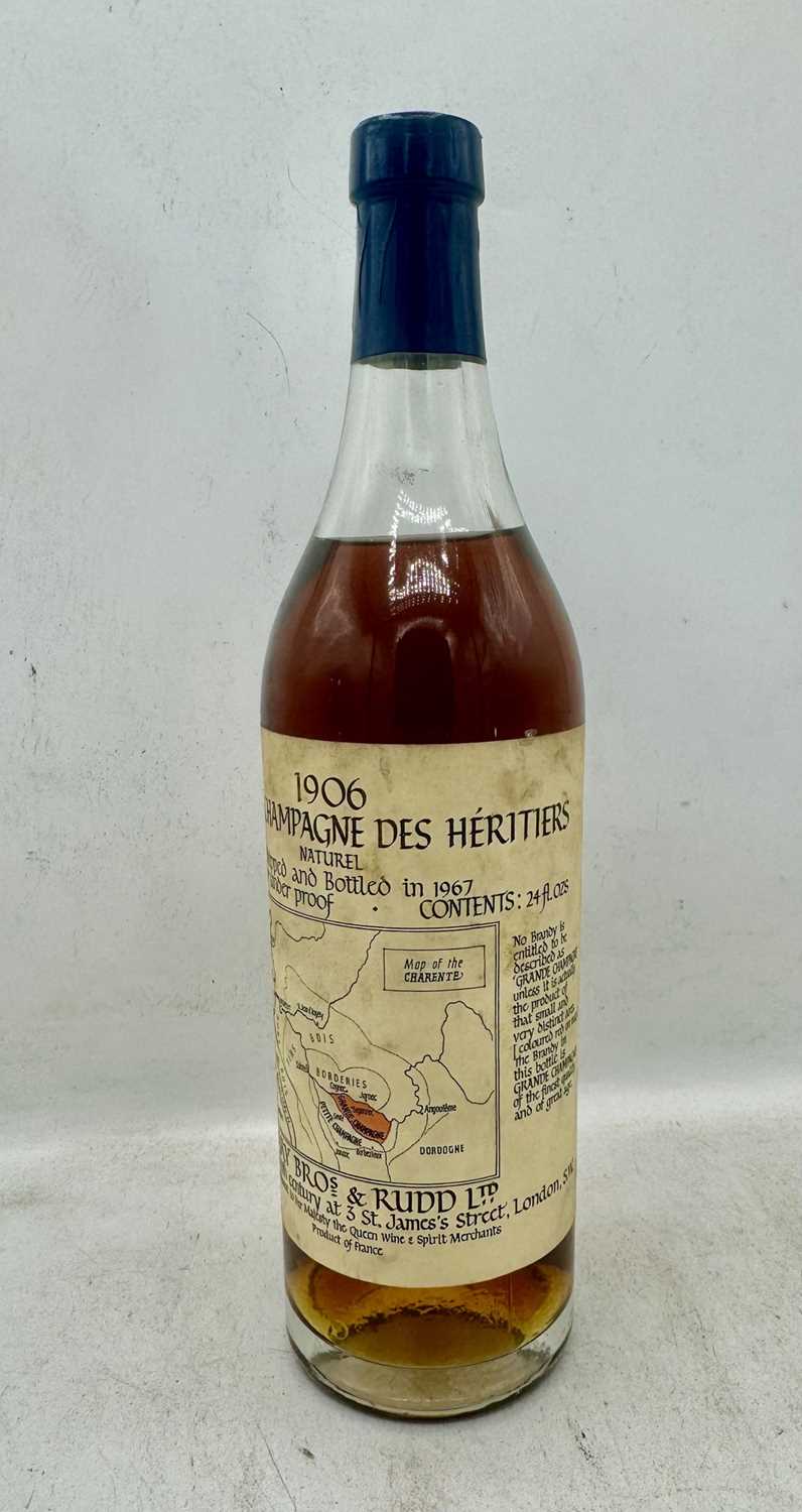 Lot 310 - 1 bottle 1906 Cognac des Heritiers Grande