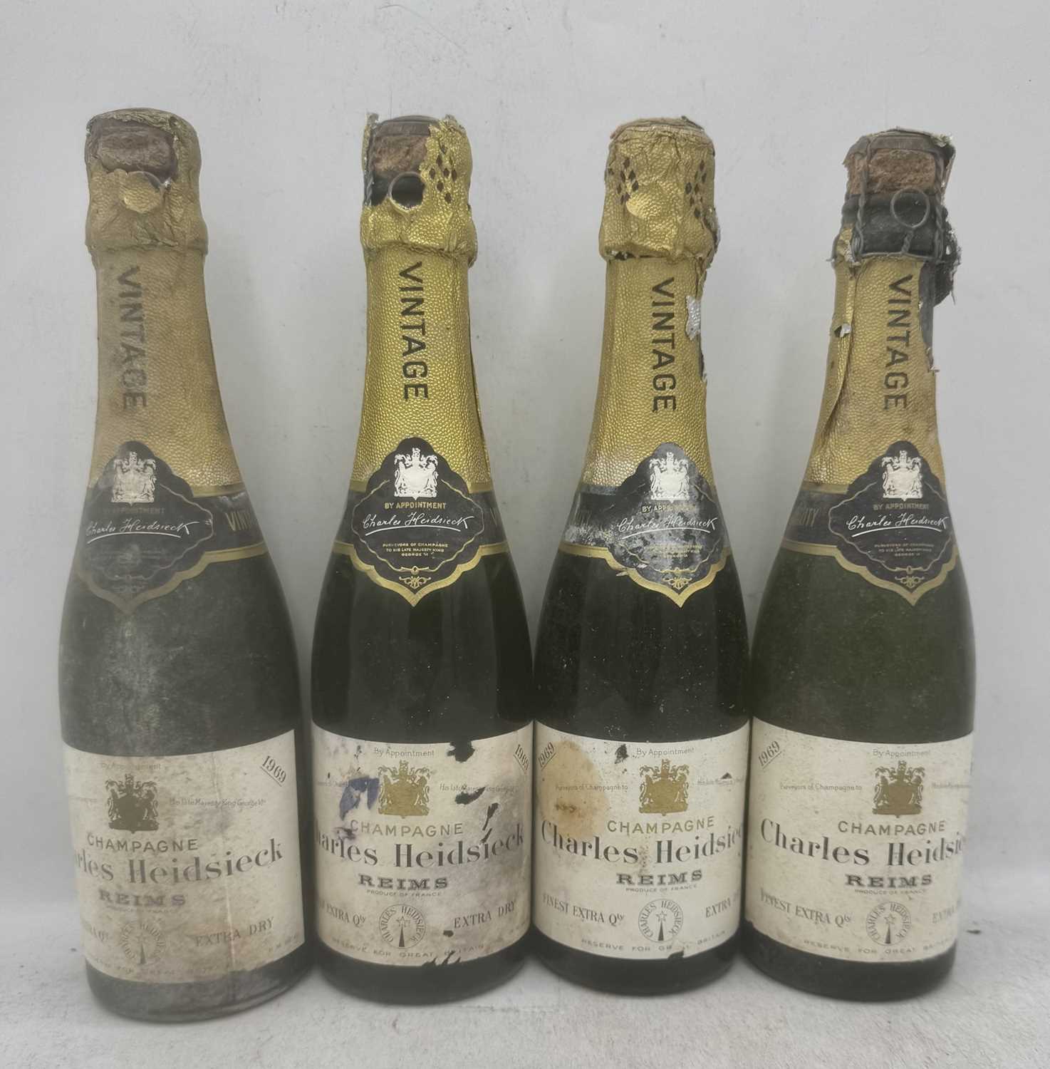 Lot 81 - 4 half-bottles 1969 Charles Heidsieck