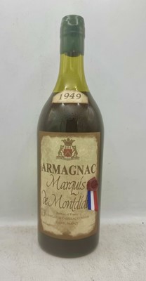 Lot 133 - 1 magnum 1949 Marquis de Montdidier Armagnac