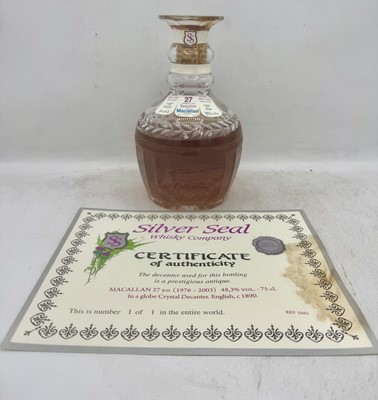 Lot 141 - 1 bottle Silver Seal Macallan 27YO