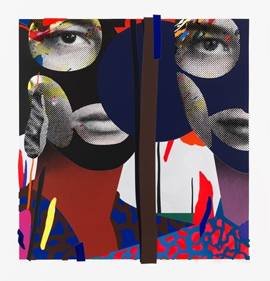 Lot 248-Paul Insect (British 1970-), 'Together Alone (Silver)', 2020