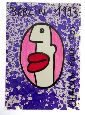 Lot 301 - Thierry Noir (French 1958-), 'Chacun Pour Soi (Every Man For Himself)' 1993