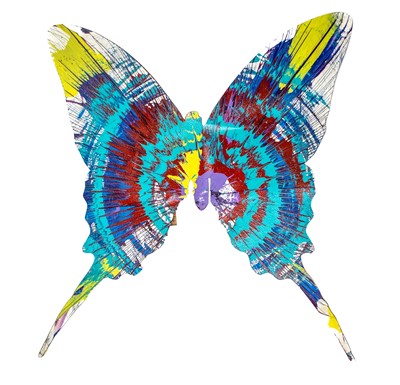 Lot 147 - Damien Hirst (British 1965-), 'Butterfly Spin Painting (Cyrus' Birthday)', 2013