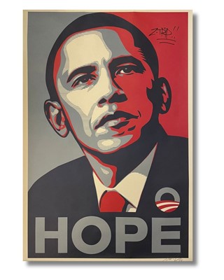 Lot 292-Shepard Fairey (American 1970-), 'Hope', 2008
