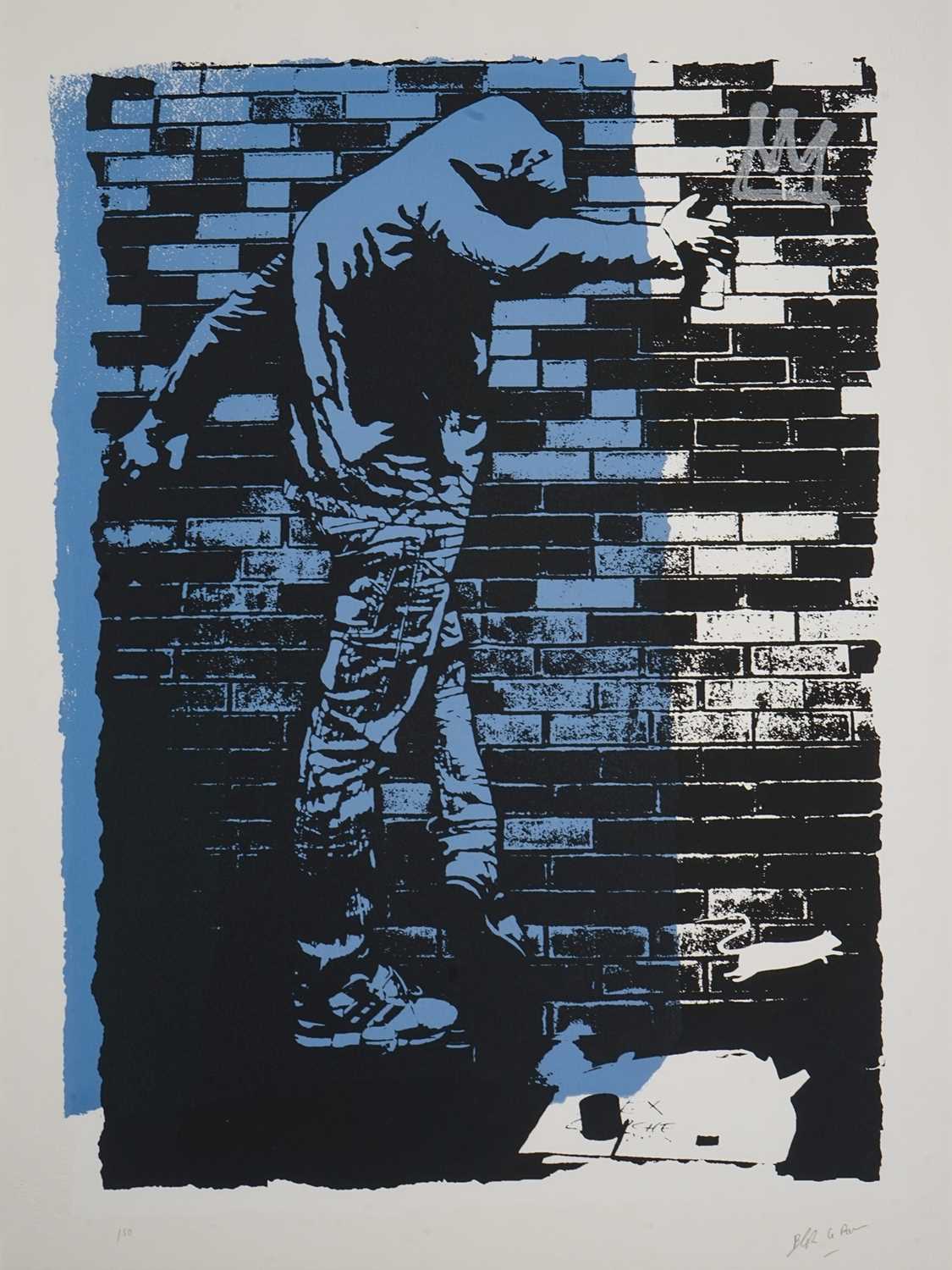 Lot 216 - Blek Le Rat (French 1951-), 'The King Of Chicago', 2017