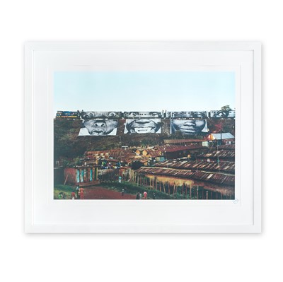 Lot 243 - JR (French 1983-), 'In Kibera Slum, Train Passage 1', 2010