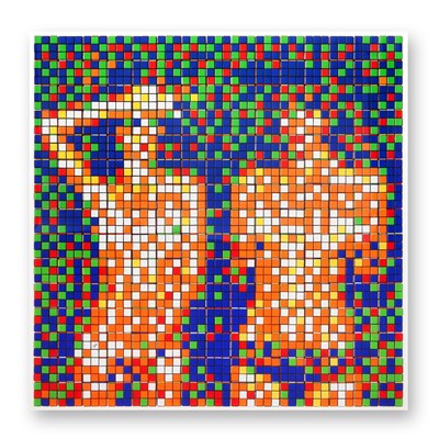 Lot 285 - Invader (French 1969-), 'Rubik Country Life', 2023