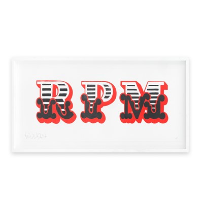 Lot 206 - Ben Eine (British 1970-), 'Revolutions Per Minute', 2017