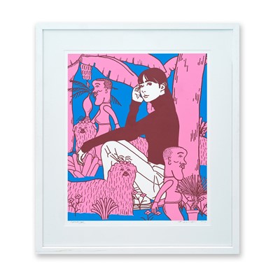 Lot 175-Kyne & Noncheleee (Collaboration), 'Untitled (Pink)', 2024