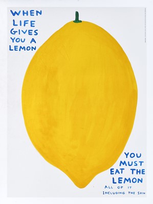 Lot 44 - David Shrigley (British 1968-), 'When Life Gives You A Lemon', 2021
