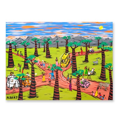 Lot 139 - Albert Willem (Belgian 1979-), 'Around The World In 80 Paintings - Madagascar (20)', 2023