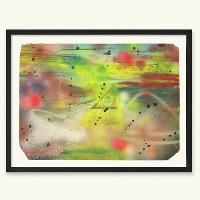 Lot 186 - Rammellzee (American 1960-2010), 'There's Gonna Be An Oilslick', 1988