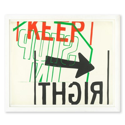 Lot 25 - Corita Kent (American 1918-1986), 'Left', 1967