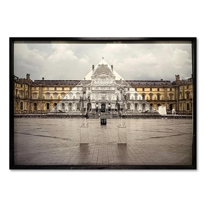 Lot 155 - JR (French 1983-), 'JR x Liu Bolin, La Pyramide, architecte I. M. Pei, musée du Louvre, Paris, France', 2016