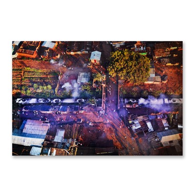 Lot 153 - JR (French 1983-), '28 Millimetres, Women are Heroes, Train in the Smoke, Action in Kibera Slum', 2009
