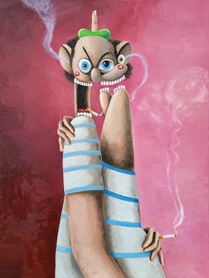 Lot 79 - Matthew Marquis (American), 'The Chainsmoker', 2022