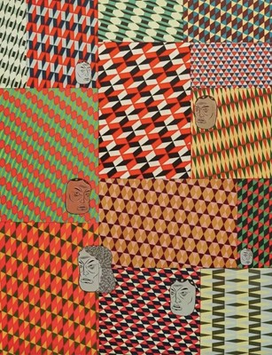 Lot 195 - Barry McGee (American 1966-), 'Fuzz Gathering', 2025