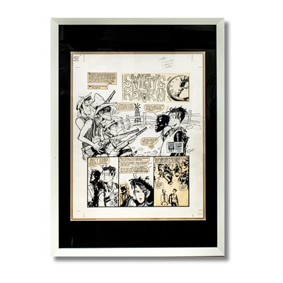 Lot 148 - Jamie Hewlett (British 1968-), 'Swifty's Return (Preliminary Artwork)', 1989