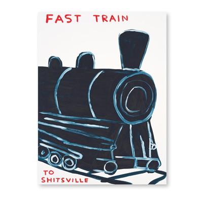 Lot 41 - David Shrigley (British 1968-), 'Untitled (Fast Train To Shitsville)', 2021