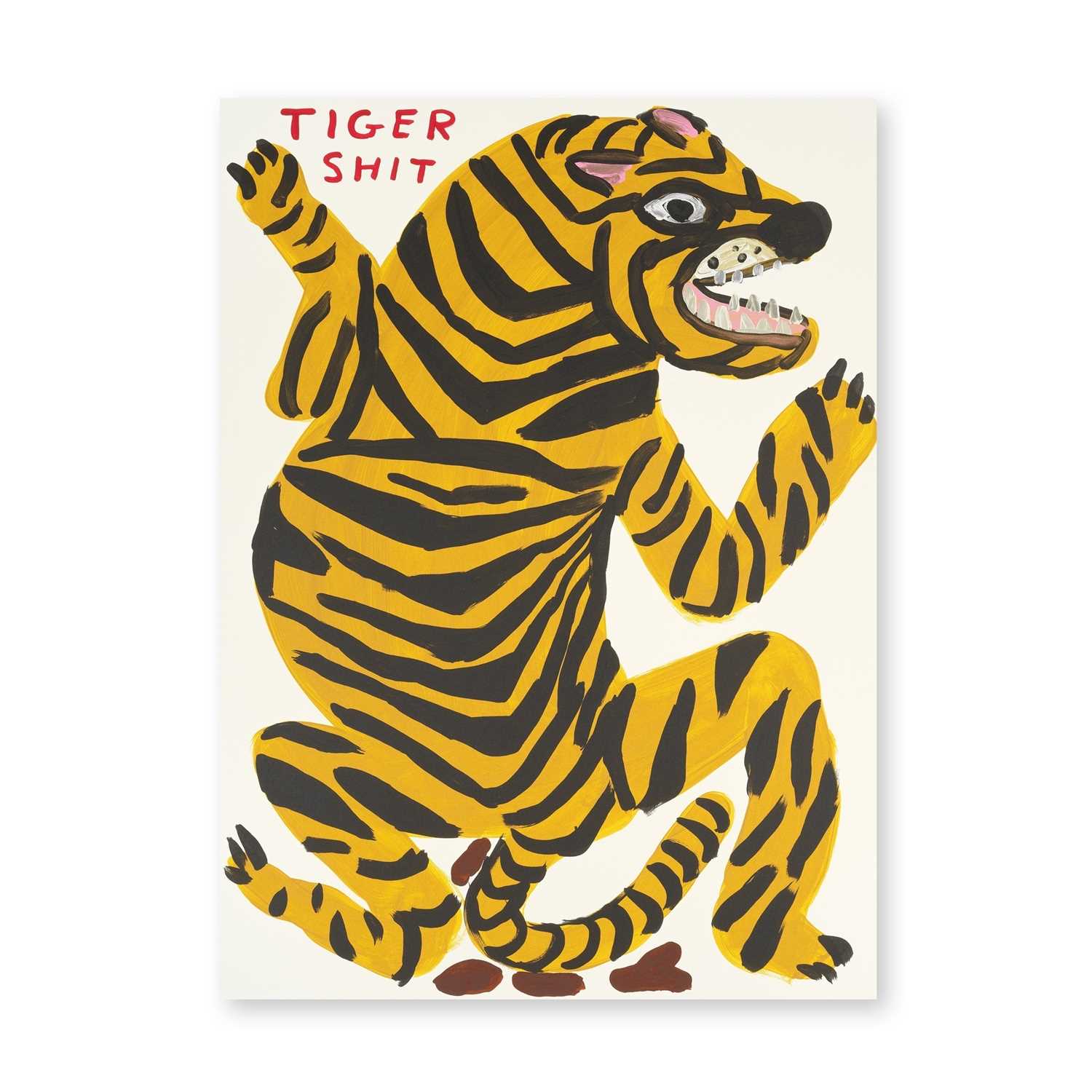 Lot 39 - David Shrigley (British 1968-), 'Tiger Shit', 2021