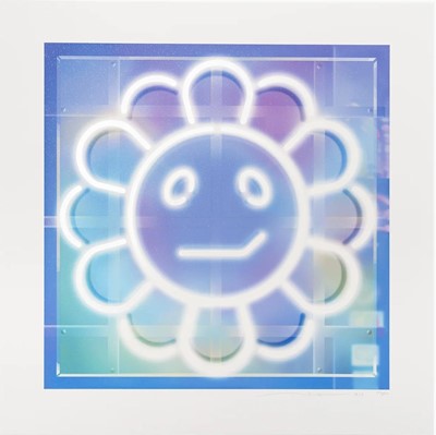 Lot 165 - Takashi Murakami (Japanese 1962-), 'Murakami Flower #1083 (Neon)', 2023