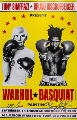 Lot 121 - Andy Warhol & Jean-Michel Basquiat (Collaboration), 'Warhol-Basquiat 1985 Limited Edition Poster (30th Anniversary Edition)', 2015