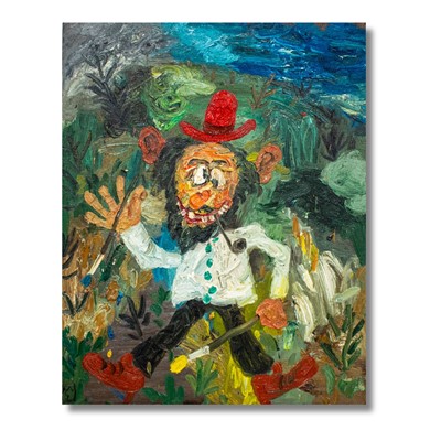 Lot 158 - Matías Sánchez (Spanish 1972-), 'Pintor en el Bois de Boulogne', 2022