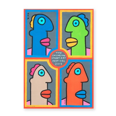 Lot 300 - Thierry Noir (French 1958-), 'The Chichester Street Art Festival',2013