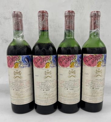 Lot 21 - 7 bottles 1970 Ch Mouton-Rothschild
