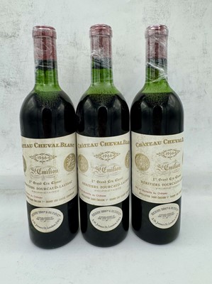 Lot 51 - 3 bottles 1966 Ch Cheval Blanc