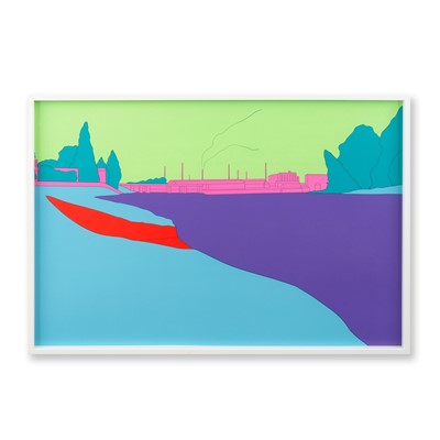 Lot 92 - Michael Craig-Martin (British 1941-), 'Deconstructing Seurat (Blue) 1', 2004