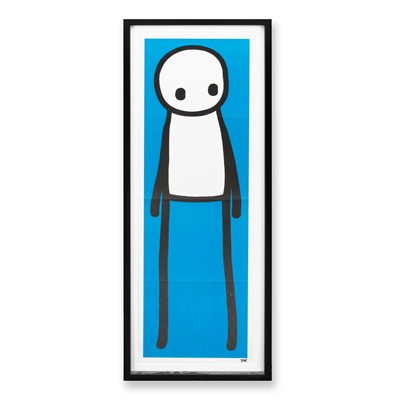 Lot 297 - Stik (British 1979-), ‘Standing Figure (Book) (Blue)’, 2015