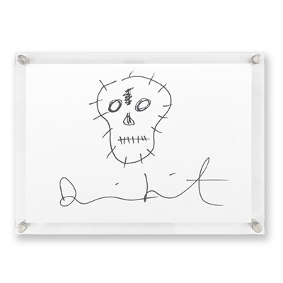 Lot 148 - Damien Hirst (British 1965-), 'Skull Sketch', 2010